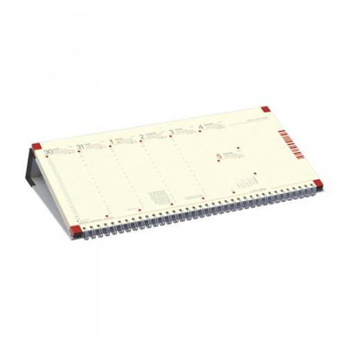 Toptimer Naptár asztali fekvő jegyzetblokkos fekete (2026)