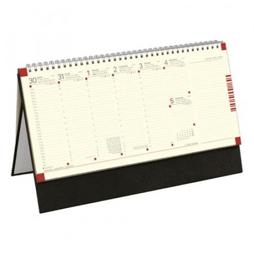 Toptimer Naptár asztali álló jegyzetblokkos fekete (2026)