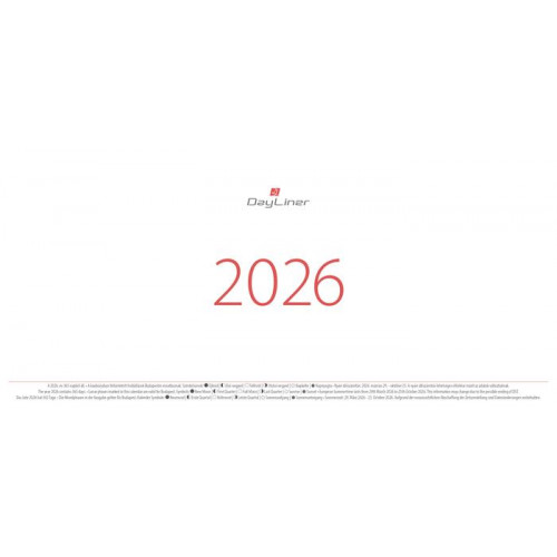 Dayliner Naptár asztali fekvő Oktáv (2026)