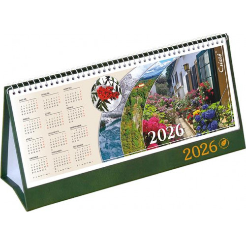 Naptár asztali álló Csízió Öko zöld (2026)