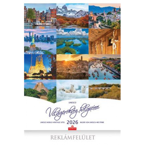 Csg Naptár fali Világörökség helyszínei (2026)
