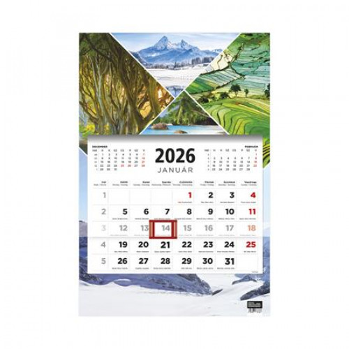 Toptimer Naptár speditőr három hónapos egy tömbős Évszakok (2026)