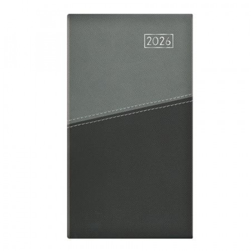 Toptimer Zsebnaptár álló elrendezésű Duplex szürke-antracit (2026)