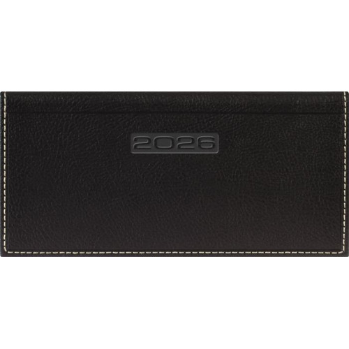 Dayliner Zsebnaptár fekvő elrendezésű Sherwood fekete (2026)