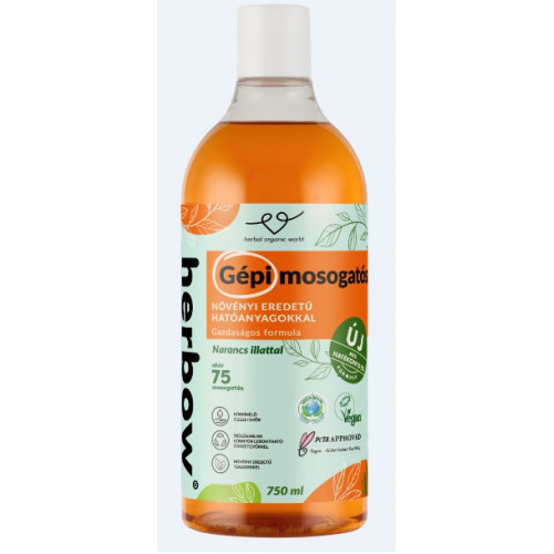Herbow Mosogatógél GÉPI 750ml mosódió kivonat 60 mosogatásra orange