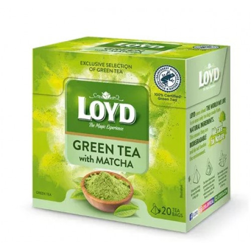 Loyd Zöld tea 20x2g Piramis matchával