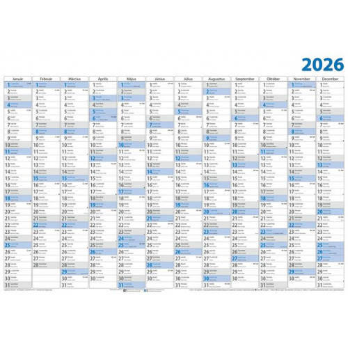 Dayliner Plakátnaptár éves 98x68 cm (2026)
