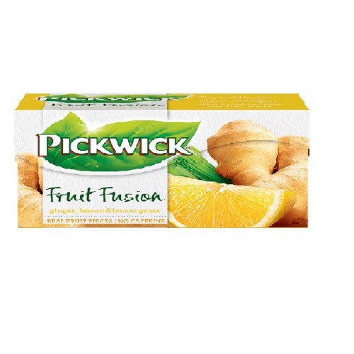 Pickwick Gyümölcstea 20x2g Fruit Fusion gyömbér-citrom