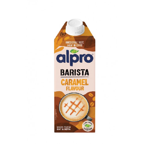 Alpro Növényi ital 0,75l Barista zab és szója karamell ízű