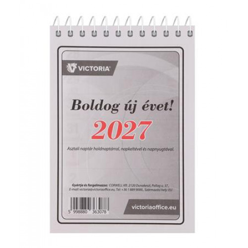 Victoria Office Naptár asztali 21TA (2027 évi)