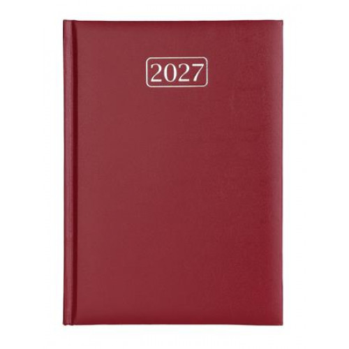 Victoria Office Naptár tervező A5 napi Chrono bordó (2027 évi)