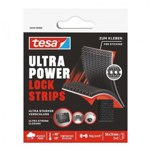 Tesa Ragasztószalag kétoldalas tépőzáras 25mmx5cm
