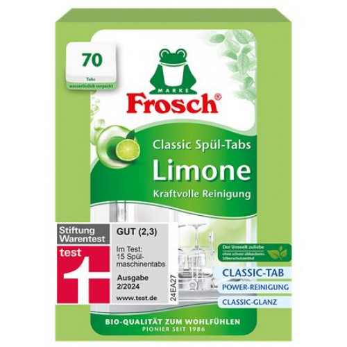 Frosch Mosogatógép tabletta 70db zöldcitrom