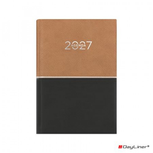 Dayliner Naptár tervező A5 napi Contrast barna-fekete (2027)