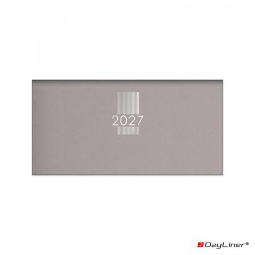 Dayliner Zsebnaptár fekvő elrendezésű MyPastel szürke (2027)