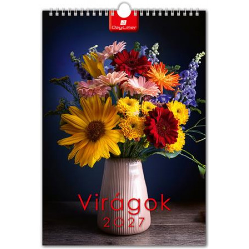 Dayliner Naptár fali Virágok (2027)