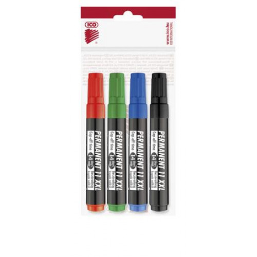 Ico Alkoholos marker készlet 1-3mm kúpos Permanent 11 XXL 4 szín
