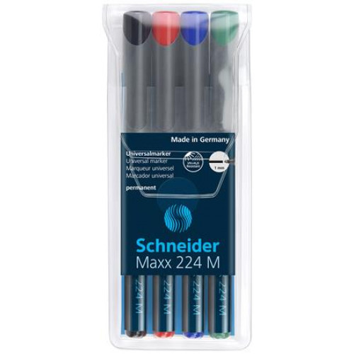 Schneider Alkoholos marker készlet OHP 1mm Maxx 224 M 4 szín