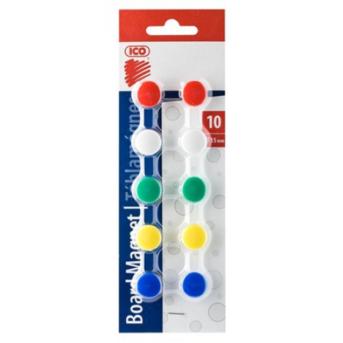 Ico Mágneskorong 15mm 10db JY-15 5 szín