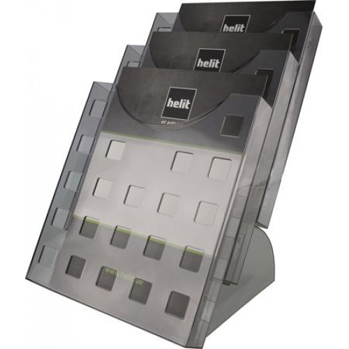 Helit Katalógustartó aztali A4 3 rekeszes