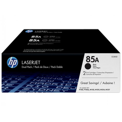 Hp Lézertoner CE285AD fekete 2*1,6k