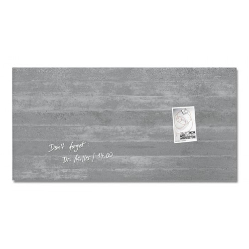 Sigel Mágneses üvegtábla 91x46cm Artverum beton mintázat