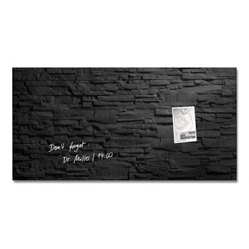 Sigel Mágneses üvegtábla 91x46cm Artverum pala mintázat