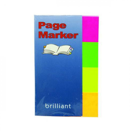 Gln Jelölőcímke papír 4x40lap 20x50mm brilliant