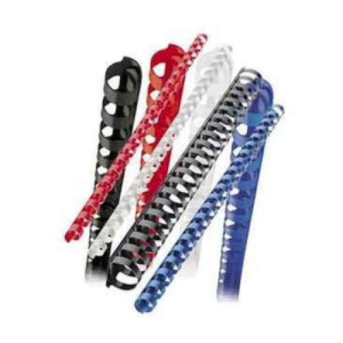 Spirál műanyag 12mm 56-80lap 100db/csom. fehér