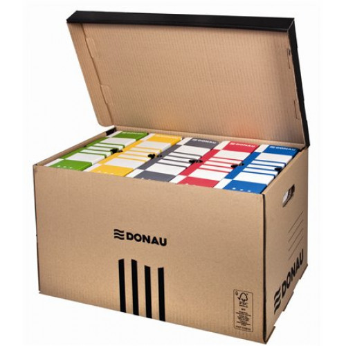 Donau Archiválókonténer 370x558x315mm felfelé nyíló barna