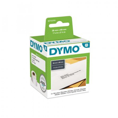 Dymo Etikett LW nyomtatóhoz 89x28mm 130db etikett