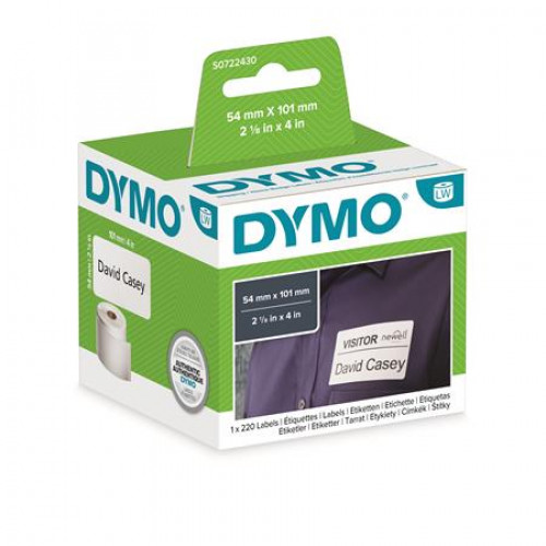 Dymo Etikett LW nyomtatóhoz 101x54mm 220db etikett