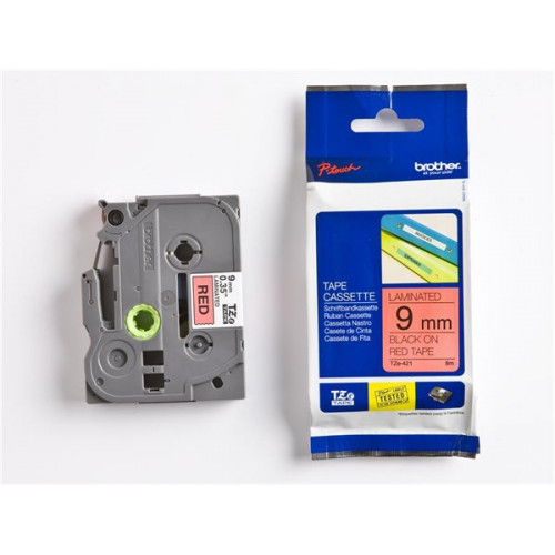 Brother Feliratozógép szalag 9mmx8m piros-fekete