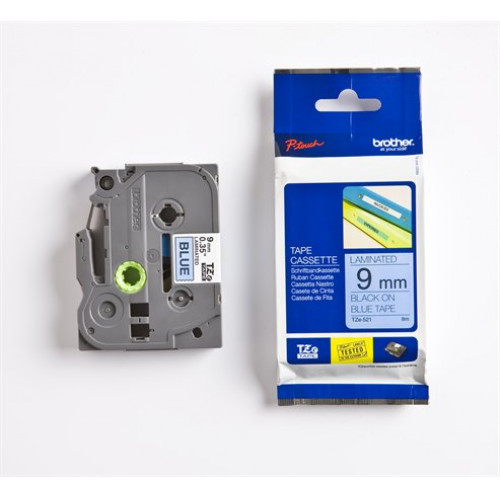 Brother Feliratozógép szalag 9mmx8m kék-fekete
