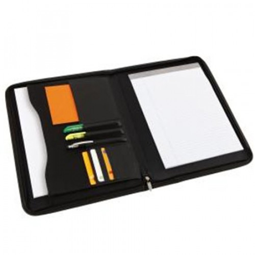 Alba Konferencia mappa cipzáras műbőr fekete