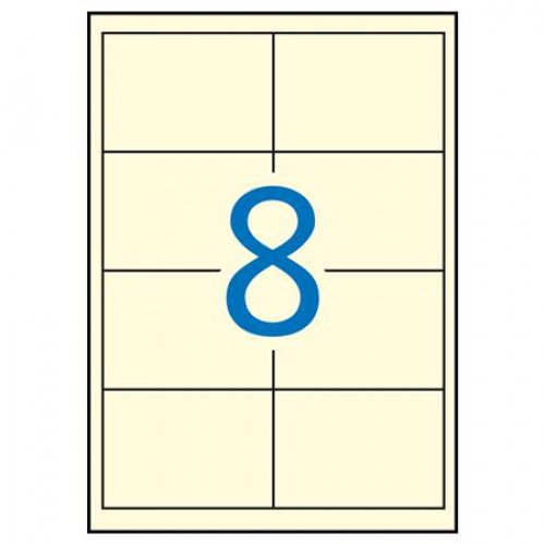 Apli Etikett 97x67,7mm színes krémszínű 160 etikett/csomag