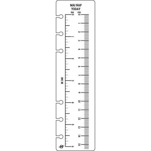 Saturnus Kalendárium betét vonalzó M