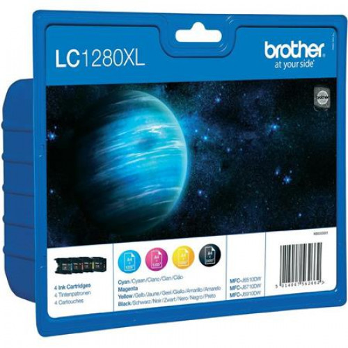 Brother Tintapatron LC1280XLBCMY b+c+m+y 1*2400 oldal 3*1200 oldal
