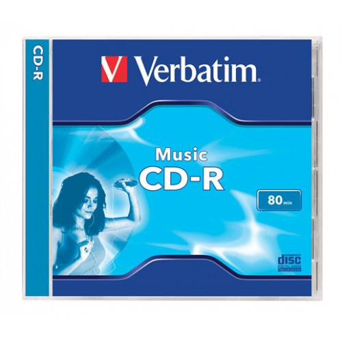 Verbatim CD-R lemez 700MB 80min 16x normál tok Live it!