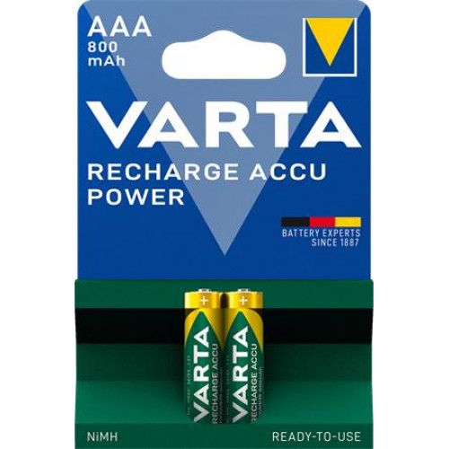 Varta Tölthető elem AAA mikro 2x800mAh előtöltött Power