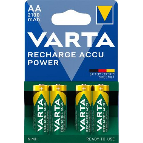 Varta Tölthető elem AA ceruza 4x2100mAh előtöltött Power