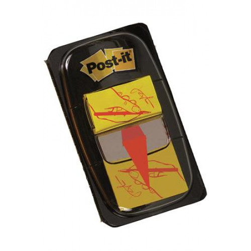 3M Postit Jelölőcímke műanyag 50lap 25x43mm ikonos aláírás