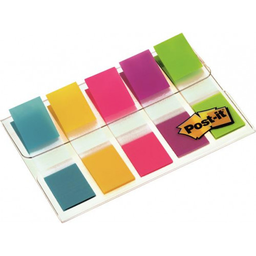 3M Postit Jelölőcímke műanyag 5x20lap 12x43mm vegyes