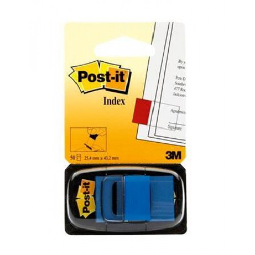 3M Postit Jelölőcímke műanyag 50lap 25x43mm kék