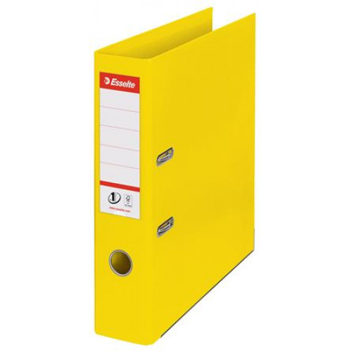 Esselte Iratrendező 75mm A4 élvédő sínnel Standard Vivida sárga