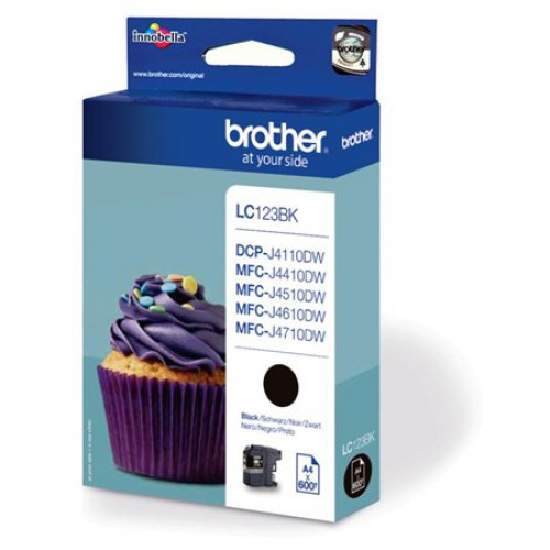 Brother LC123B Tintapatron DCP-J4110DW MFC-J4410DW fekete 600oldal
