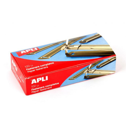 Apli Lefűzőlapocska fém 100 db-os
