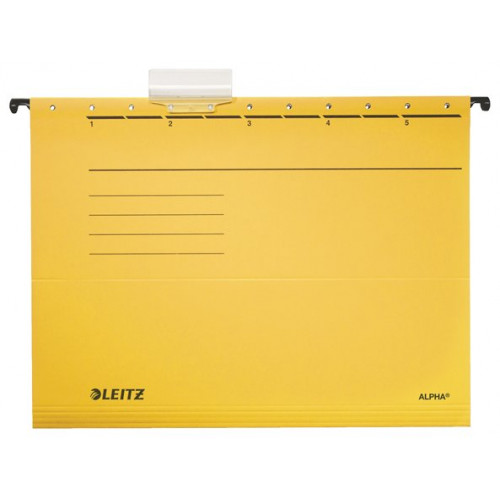 Leitz Függőmappa karton A4 Alpha Standard sárga