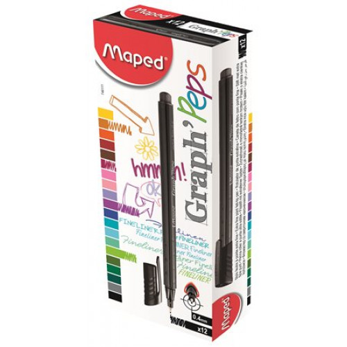 Maped Tűfilc 0,4mm GraphPeps fekete