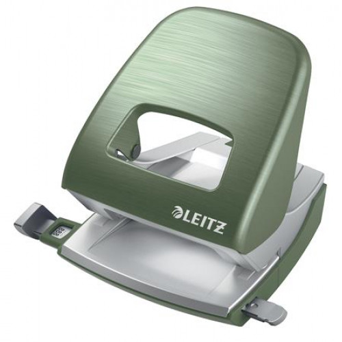 Leitz Lyukasztó kétlyukú 30lap fém Nexxt Style olajfazöld
